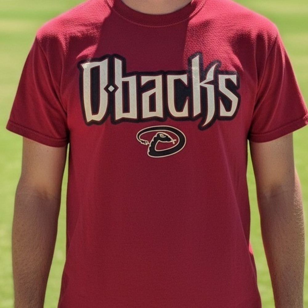 Arizona Diamondbacks MLB Baseball T Shirt Men's Medium‎ Red CSA Pre Shrunk